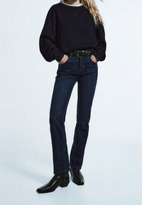 Massimo Dutti Jeans straight leg - blue-black denim