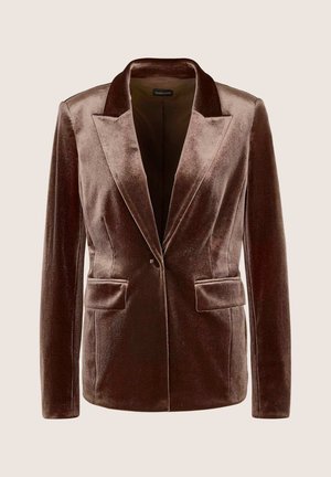 MADELEINE, MADELEINE BLAZER KLASSISCHER SAMTBLAZER MIT REVERS - Blazer - truffle brown