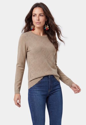 usha, Strickpullover - brown