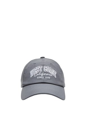 Gray baseball cap with "West Coast California Since 1968" embroidered in white on the front, displayed against a white background.