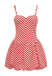 DULCIE BUBBLE SKIRT MINI DRESS - Kokteilikleit/peokleit - red/white