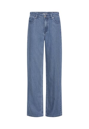 PULZ, PZDORI HW - Straight leg jeans - medium blue denim