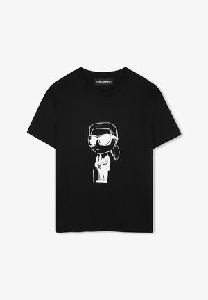 KARL LAGERFELD KIDS SHORT SLEEVES TEE - Marškinėliai su spaudiniu - black