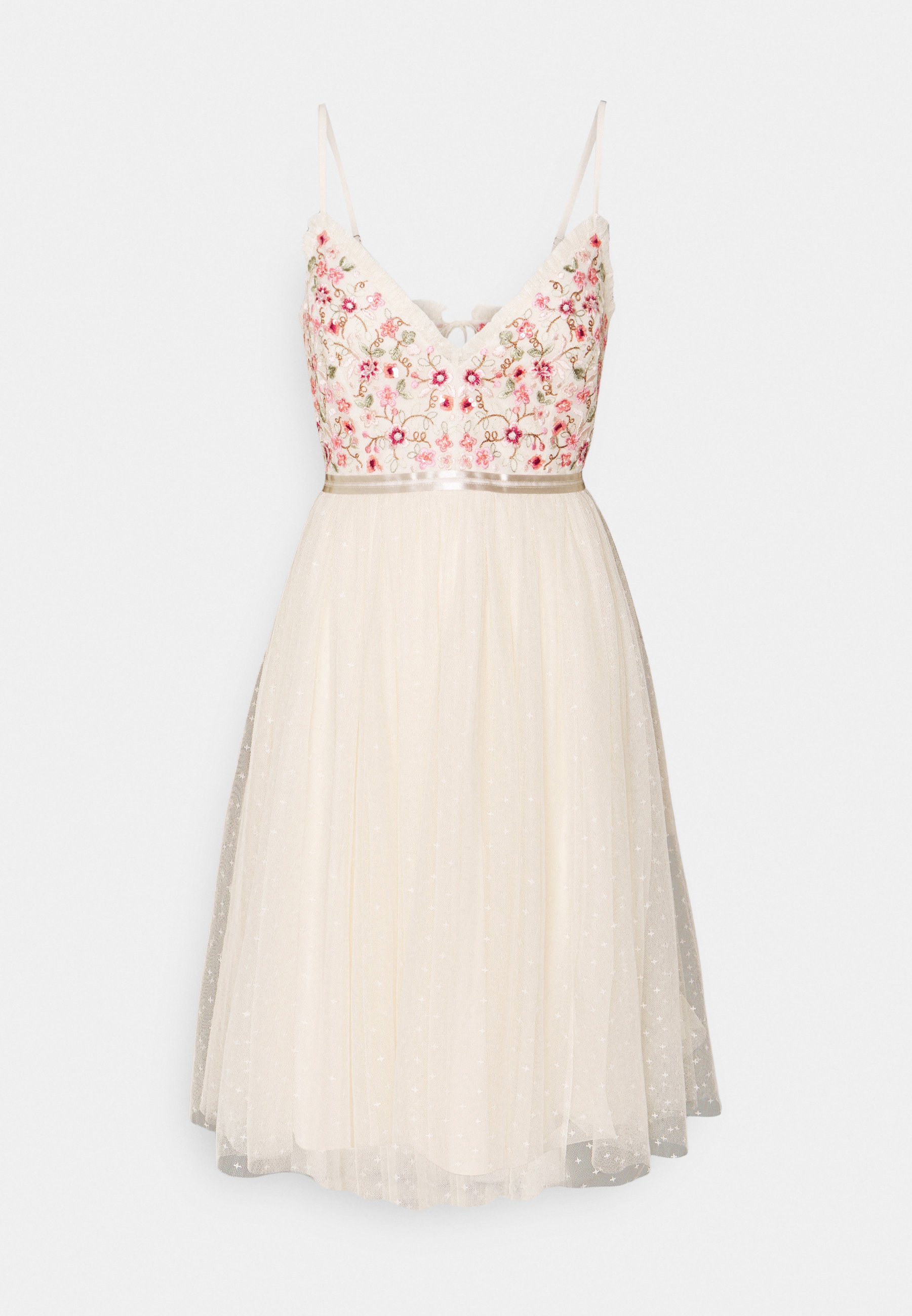 Needle \u0026 Thread ELSIE CAMI MIDI DRESS - Cocktailkleid/festliches Kleid -  champage/offwhite - Zalando.at