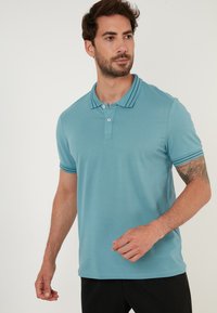 Buratti SLIM FIT - Polokošeľa - light blue