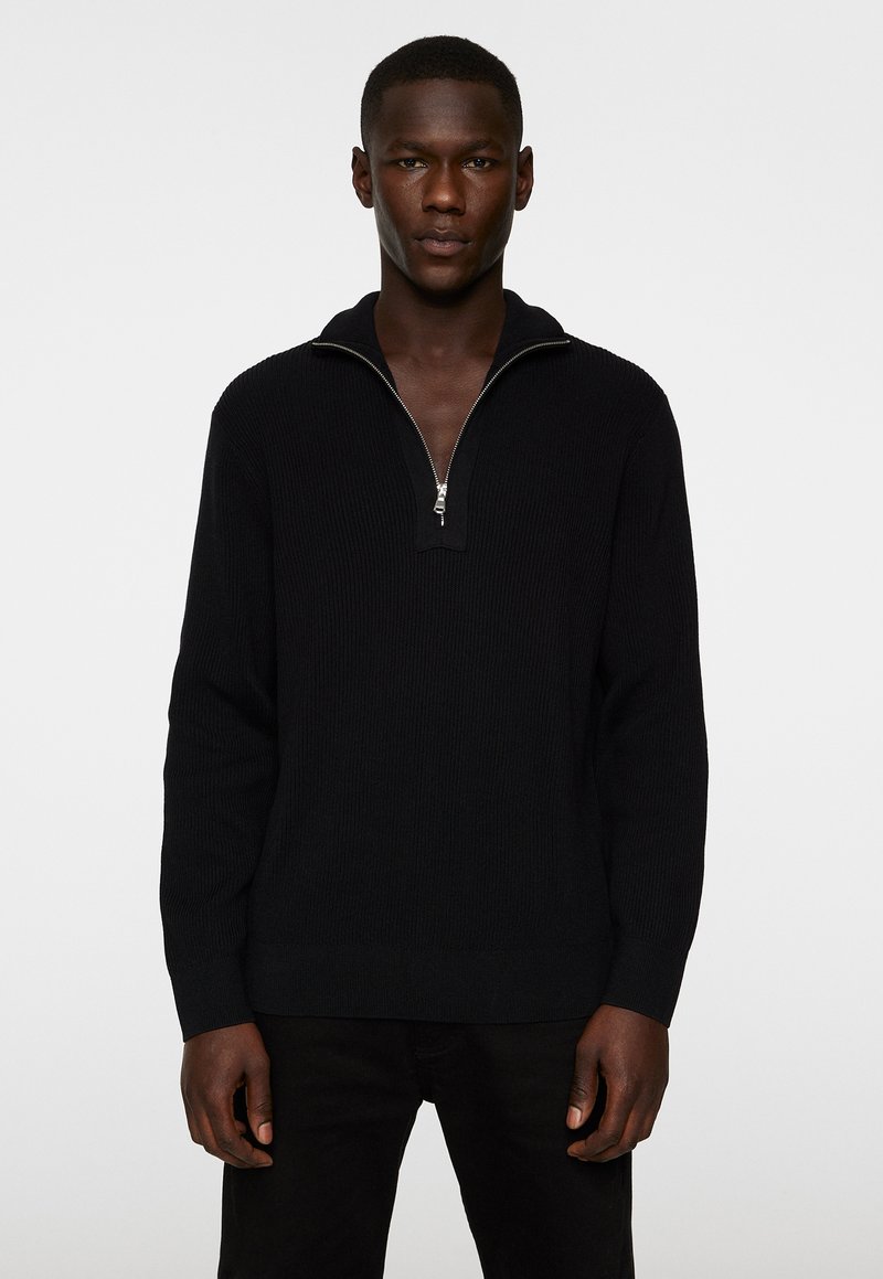 J.LINDEBERG - ALEX HALF ZIP - Pullover - black, Agrandir
