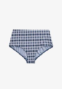 Neselectat, navy blue geometric