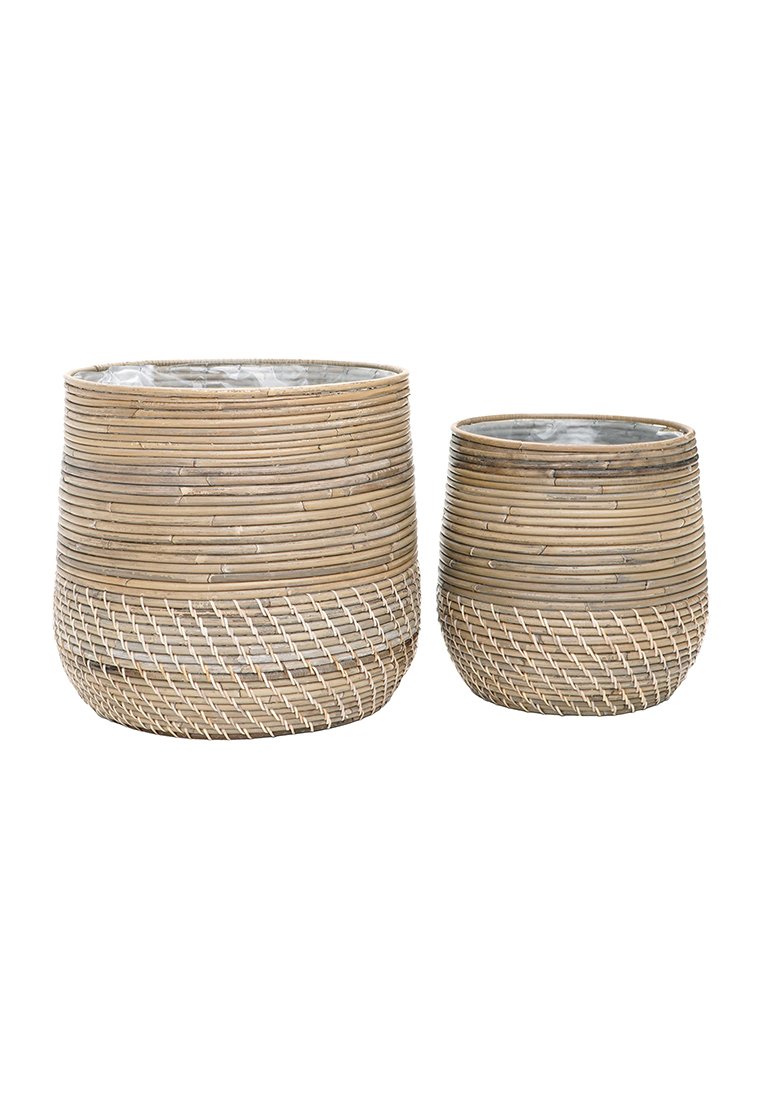 House Nordic Pot de fleurs beige