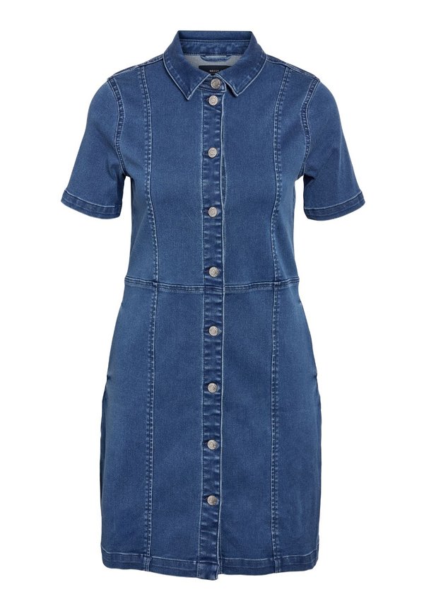 NMNISA SLIM DRESS  - Denim dress2