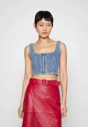 Alice + Olivia BRESLIN BONED CORSET - Top - brea blue