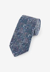 Next PATTERN SLIM - Kaklaraištis - navy blue purple floral