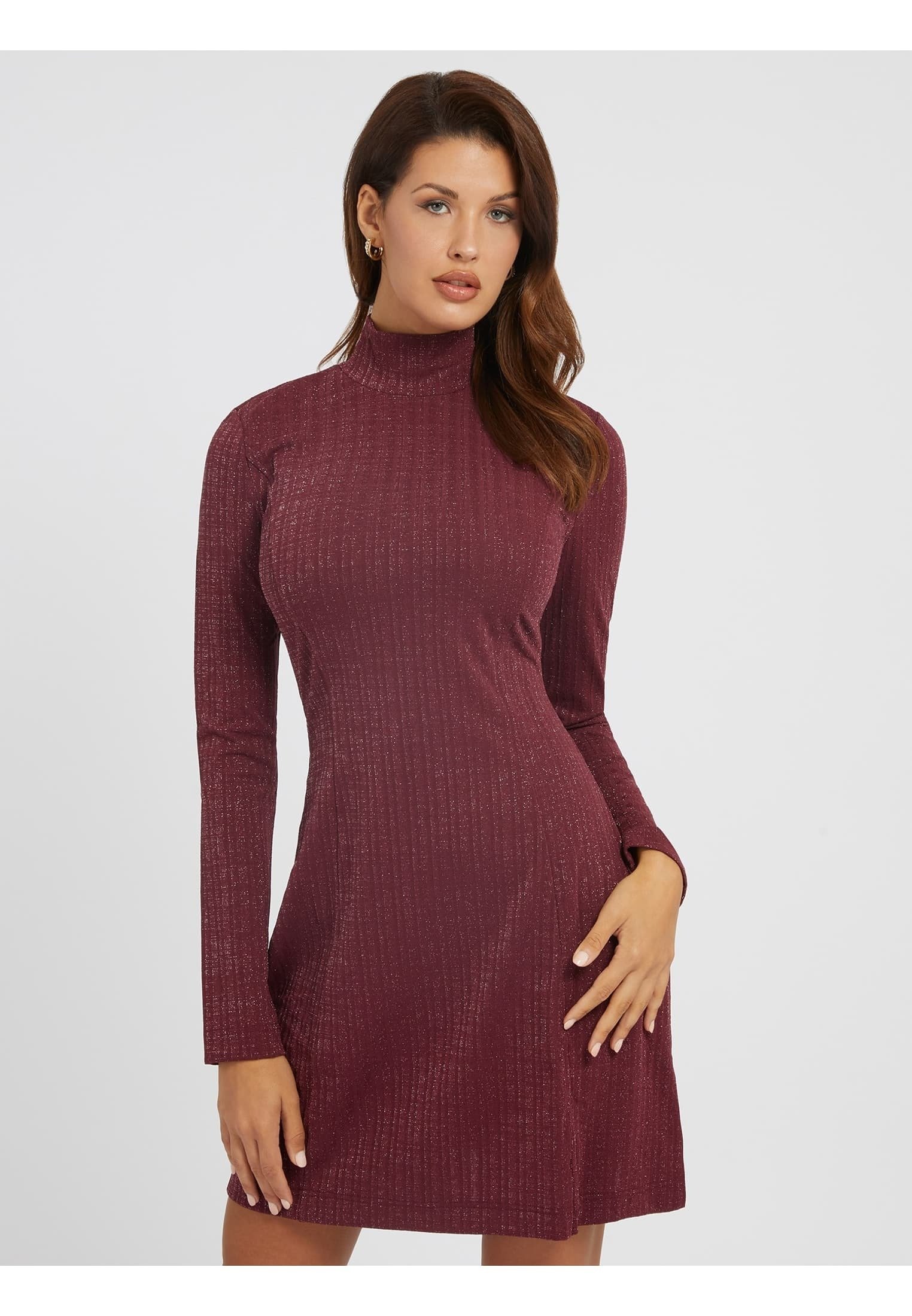 Guess LANE - Jumper dress - red/grey 