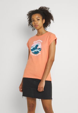 VISBY HAPPINESS - T-shirt con stampa - crabapple