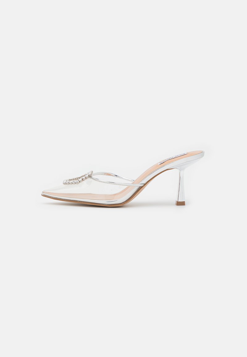 Steve Madden LUCENT - Mules de salto - clear silver