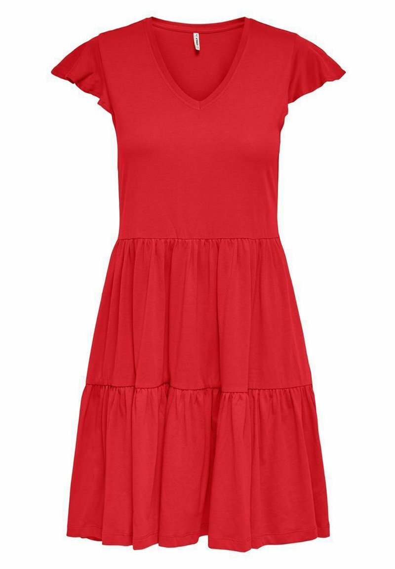 ONLY RÜSCHEN - Vestido ligero - high risk red
