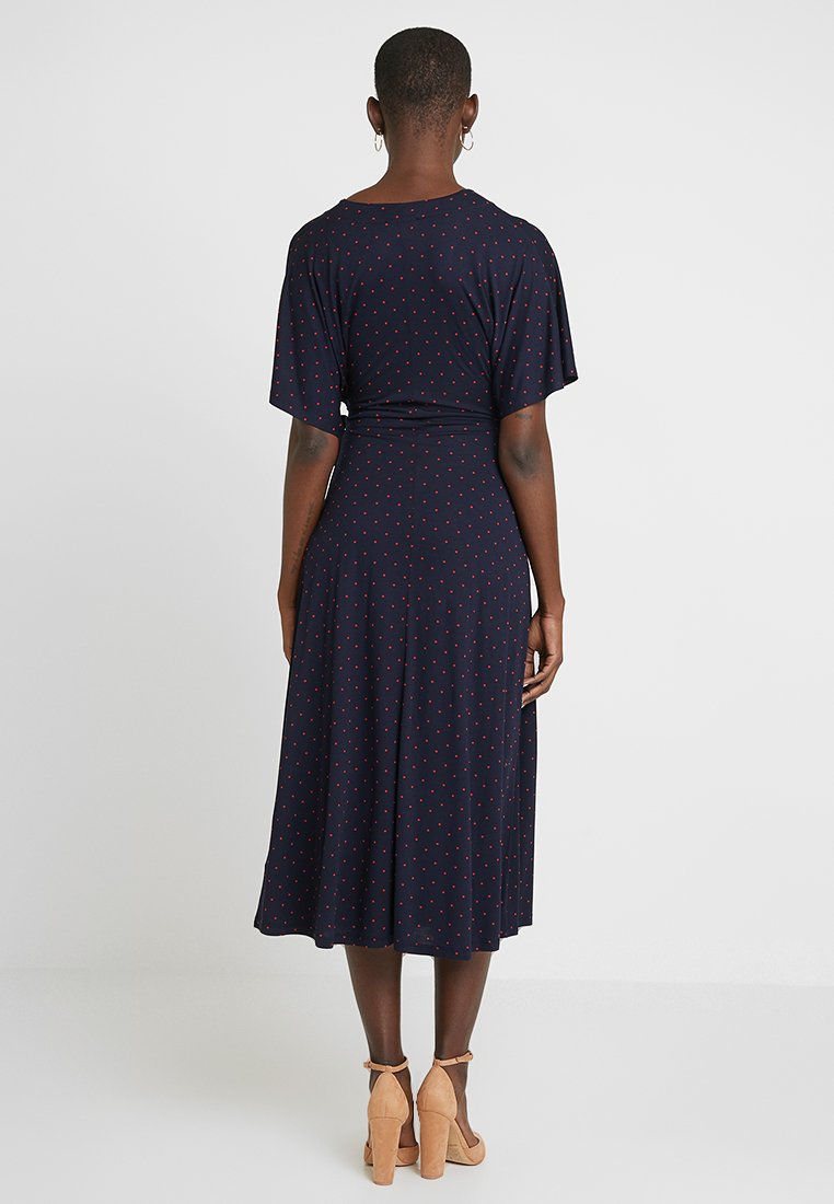 whistles spot wrap jersey dress