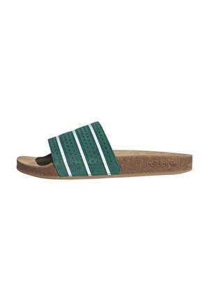 ADILETTE UNISEX - Mules - collegiate green core white gum4