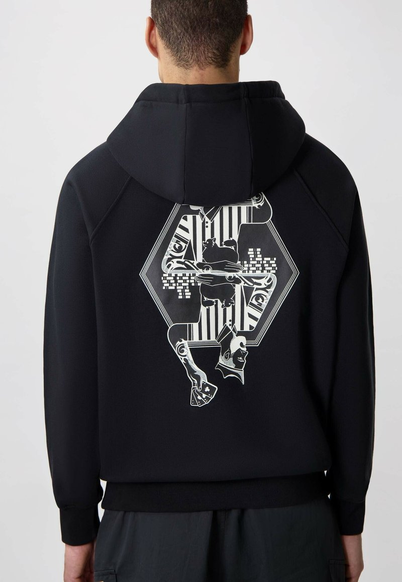 BALR. - THE CLUB BOX FIT - Hoodie - jet black, Enlarge