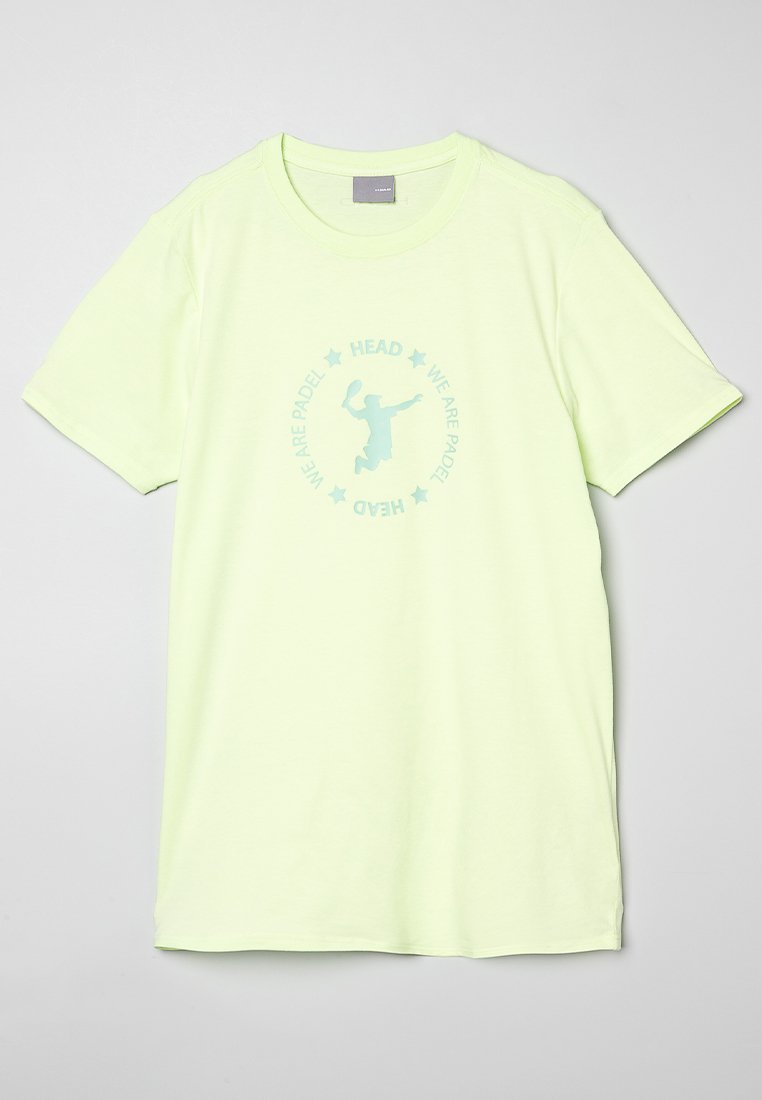 Head T-shirt print lichtgroen