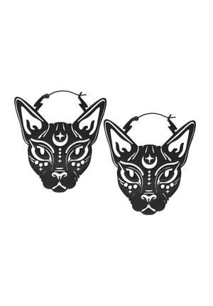 Wildcat SPHYNX HOOPS - Earrings - Schwarz