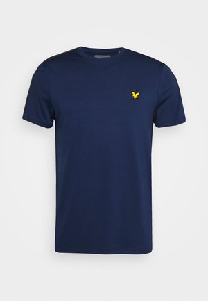 SLEEVE TAPE STRETCH TEE - Basic T-shirt - navy