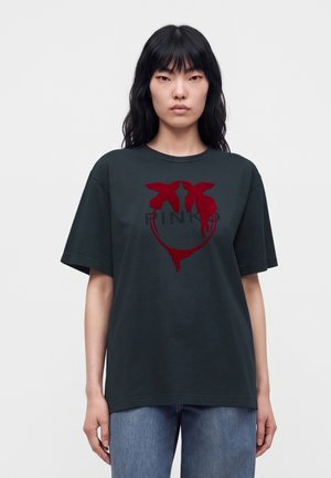Pinko, STREPITOSO - Тениска с щампа - grey/red