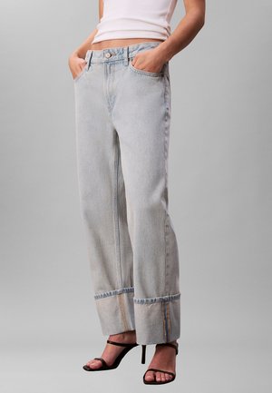 CROPPED - Relaxed fit jeans - hazy sunset