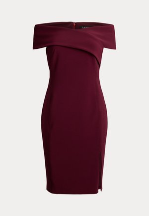 Lauren Ralph Lauren, FAILLE OFF-THE-SHOULDER COCKTAIL DRESS - Robe de soirée - dark garnet