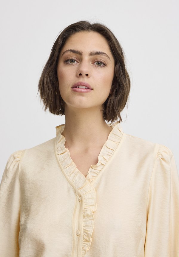 IHLaya - Button-down blouse - almond milk3