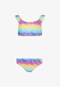 Unselected, print rainbow hearts