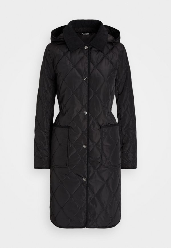 CORDUROY-TRIM LOGO QUILTED HOODED COAT - Winter coat4