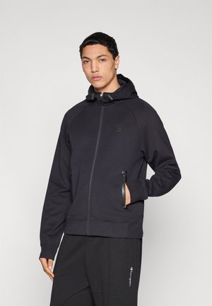 C-TECH INTERLOCK HOODED FULL ZIP - Sweatjacke - black