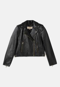 MOTO JACKET - Bőrdzseki - black