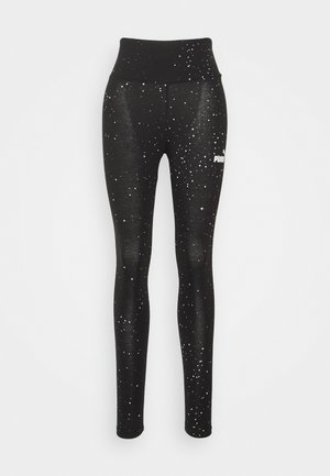 POWER HIGH WAIST STARDUST LEGGINGS - Tights - black
