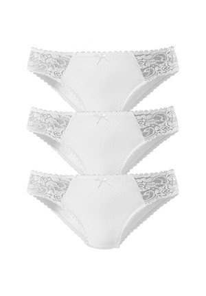 LASCANA, PETITE FLEUR JAZZPANTS (3 STÜCK) - Briefs - weiß
