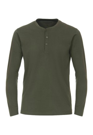 HERREN HENLEY - Longsleeve - grün(60)