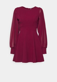 KAT SLEEVE DRESS - Jersey dress - berry wine