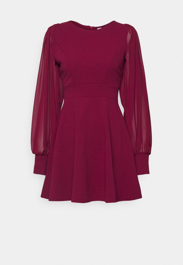KAT SLEEVE DRESS - Jersey dress - berry wine4