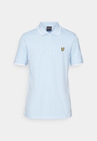 TIPPED - Polo - light blue/white