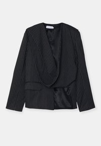 STRIPED JACKET - Blejzer - black