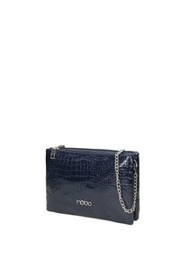 Nobo LAKIEROWANE CROCO - Pochette - granatowy