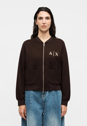 Armani Exchange, Sweatjacke - dark brown