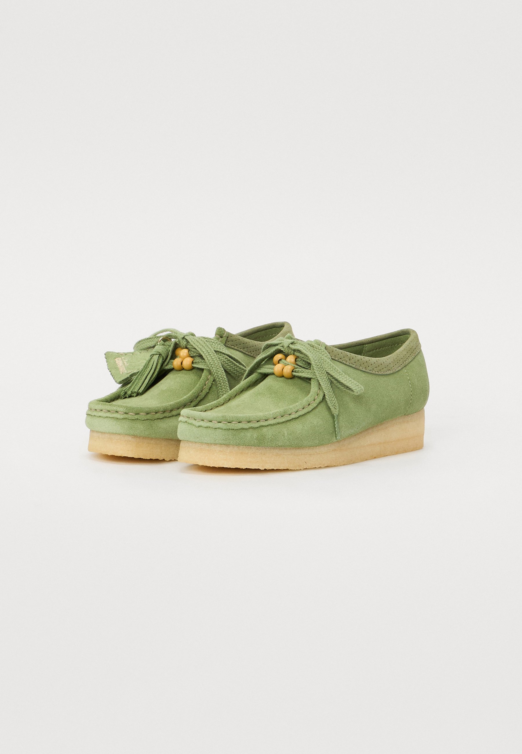 Clarks Originals WALLABEE - Oksfordki/zielony - Zalando.pl