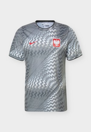 Nike Performance, POLAND MENS PREMATCH - Landsholdstrøjer - pure platinum/cool grey/red