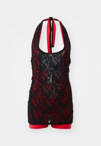 DRESS WITH INBUILT PLAYSUIT - Koktélruha / Partiruha - black/red
