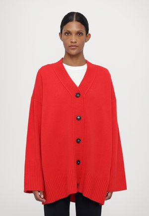 STAND STUDIO OVERSIZED CARDIGAN - Cardigan - raspberry red