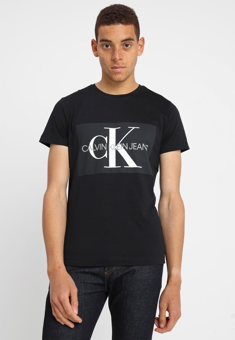 Calvin Klein Jeans CORE MONOGRAM BOX LOGO SLIM TEE - Print T-shirt ...