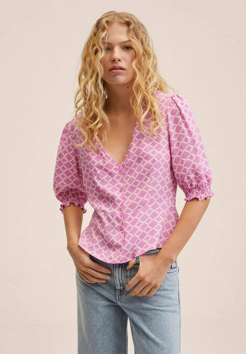Damen Hemdblusen | Mango BEADY Bluse pink - UG63260 Damen Hemdblusen | Mango BEADY Bluse pink - UG63260