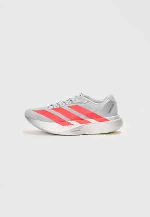 ADIZERO EVO - Chaussures de running sur route - silver-coloured/lucid red/iron metallic-coloured