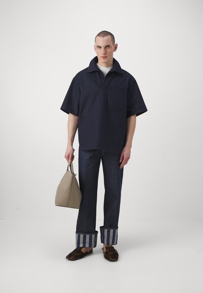 Sunnei CLASSIC PANTS - Laisvo kirpimo džinsai - blue